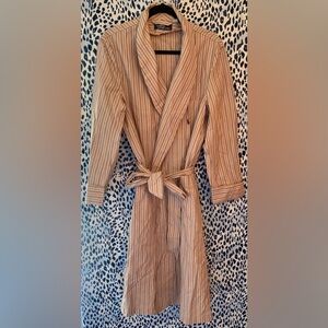 Ralph Lauren Beige Striped Robe